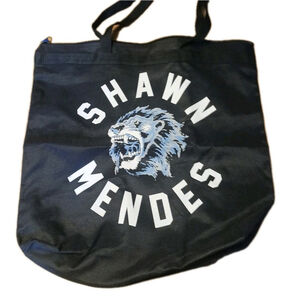 Shawn Mendes Blue Tiger Tote Bag Official Merch Zip Top